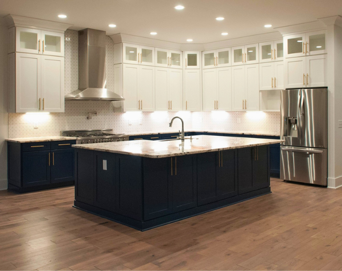 wood-look flooring in a kitchen