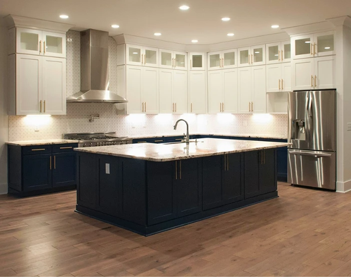 wood-look flooring in a kitchen